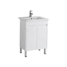 MADRID 600X365mm VANITY ON LEGS 1TH WH