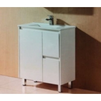 MADRID 750mm VANITY ON LEGS 1TH RHD WH
