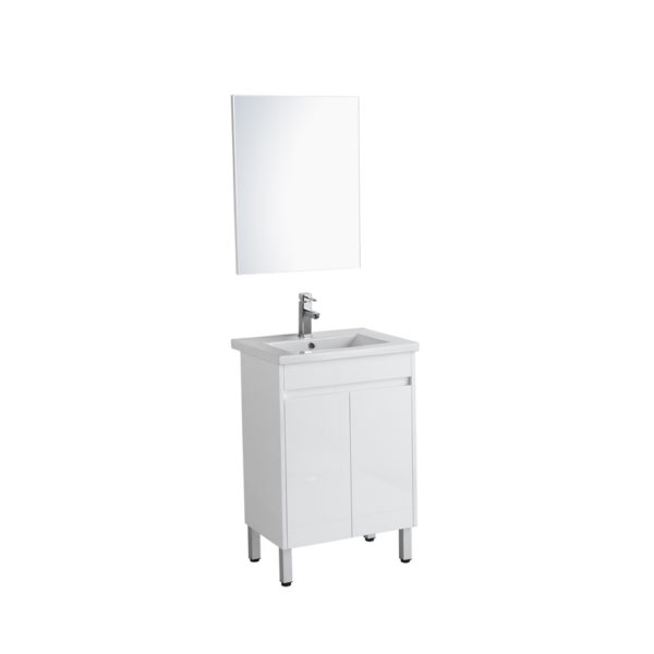 SANTORINI 600X460mm VANITY ON LEGS 1TH W