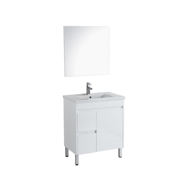 SANTORINI 750MM VANITY ON LEGS 1TH LHD W