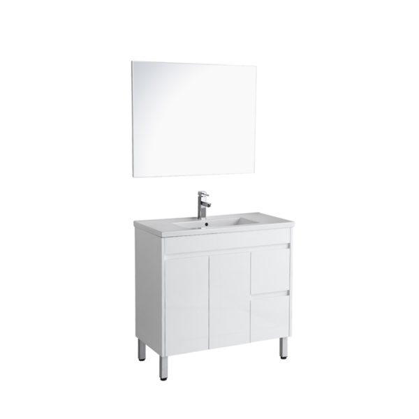 SANTORINI 900mm VANITY VANITY ON LEGS 1TH RHD W