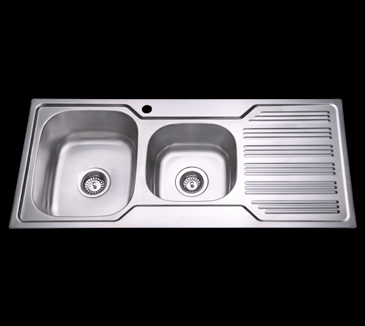BOSS 1080X480mm 1.75 BOWL RHD DRAIN INSET SINK