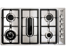 BLANCO 900mm GAS COOKTOP + TRIV+WOK+F/F SS