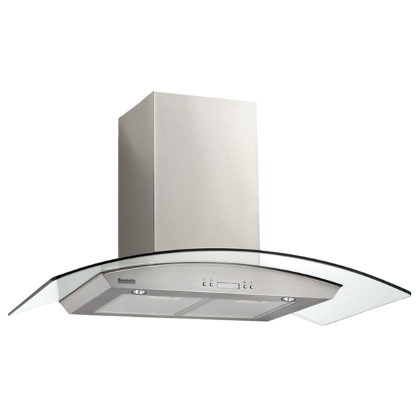 BAUMATIC 900mm CURVED GLASS CANOPY RANGEHOOD