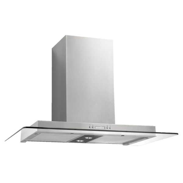 BAUMATIC 900mm FLAT GLASS CANOPY RANGEHOOD