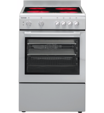 EUROMAID 600mm CERAN UPRIGHT OVEN WHT