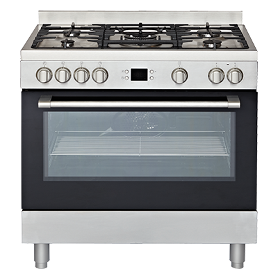 EUROMAID 900mm DUAL UPRIGHT OVEN 5FUNC SS