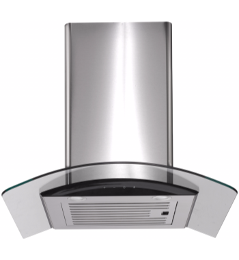 EUROMAID ARC 600mm CURVED GLASS CANOPY RANGEHOOD SS