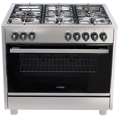 OMEGA FREE STANDING DUAL OVEN 90CM 135L