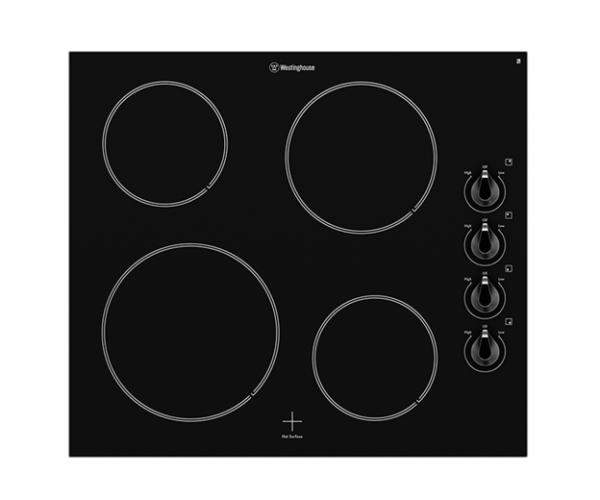 WESTINGHOUSE 600mm ELECTRIC CERAMIC BLK GLASS OVEN