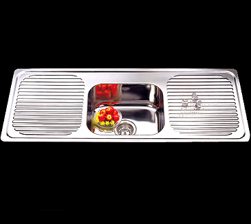 ACL 1180x480mm 1 Bowl 2 Drain inset sink 1TH