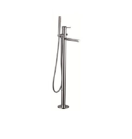 ACL Round bath filler with hand shower chrome