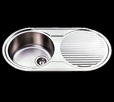 ACL 915x485mm 1 Bowl LH & RH Drain inset sink 1TH