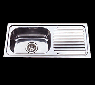ACL 765x365mm 1 Bowl LH & RH Drain inset sink 1TH