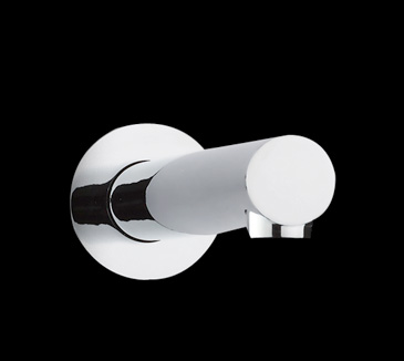 Round 180mm straight bath spout chrome