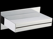 Square 135mm bath spout chrome