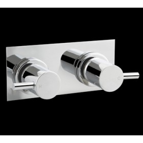 Pin lever wall top chrome pair