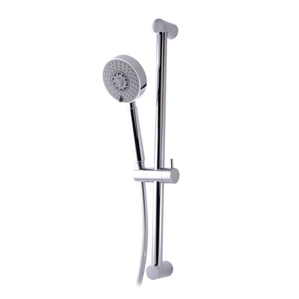 Sliding shower rail chrome