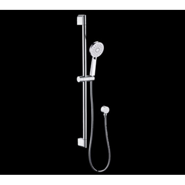 3 function sliding shower rail chrome