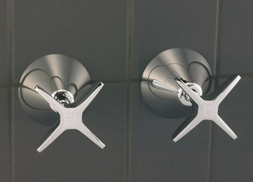 Aspen wall top chrome pair