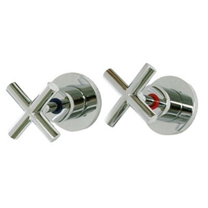 Vabene wall top chrome pair