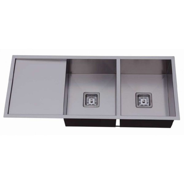 Modern National homemade sink double bowl square 1110x450mm