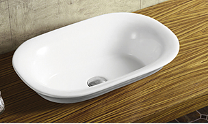 Inspire basin wall/hung counter top oval