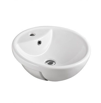 Inspire basin semi recessed white