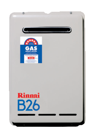 Rinnai Instant 26L N/GAS P/SET 50DEG