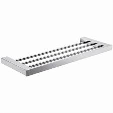 Square 610mm towel shelf s/steel