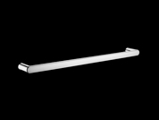 Round single towel rail 610mm