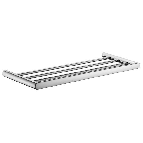 Round 610mm towel shelf s/steel
