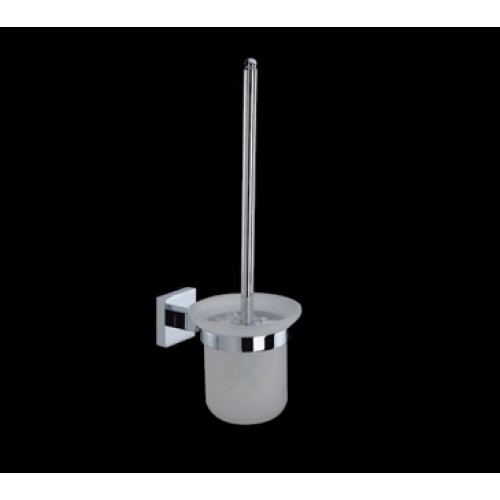 Round toilet brush leave
