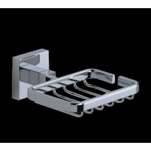 Santorini square wire soap basket chrome