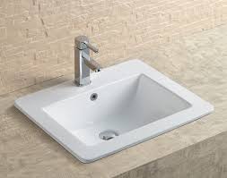 Square 550x470mm inset basin 1TH