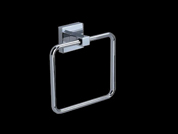 Santorini square towel ring chrome