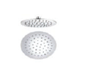 Boss round shower head 250x2mm s/steel