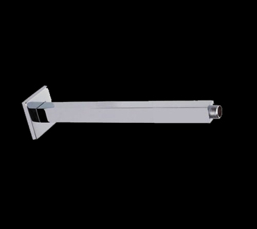 Santorini square 450mm ceiling arm chrome