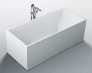 Ceejay 1600mm square multi fit free standing bath white