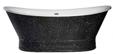 Apollo 1745mm graphite freestanding bath