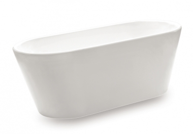 Oval slim 1400mm freestanding bath slim rim