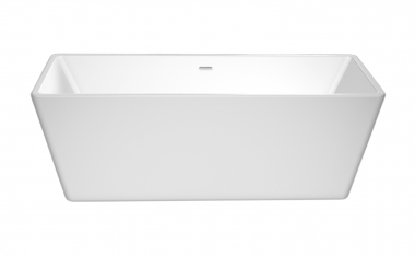 Rectangle slim 1400mm freestanding bath slim rim