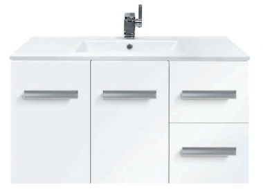 Linea 900 wall hung vanity white