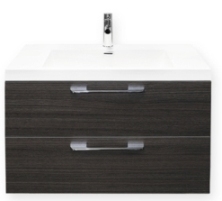 Cabin 800 wallhung vanity oak satin