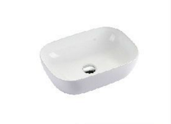 Cruz rectangle ceramic counter top basin
