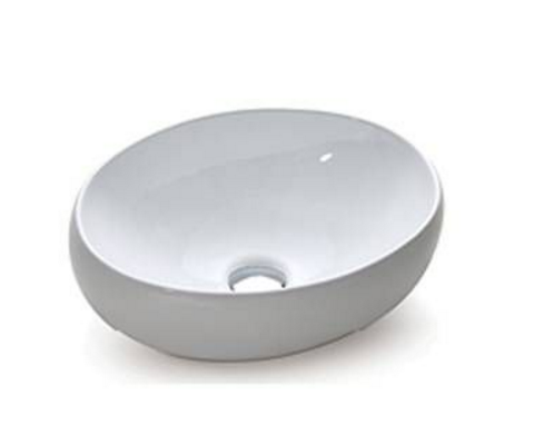 Hue oval ceramic counter top basin