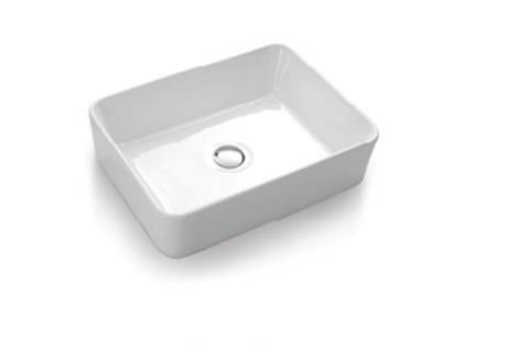 Kia Rectangle ceramic a/mount counter basin