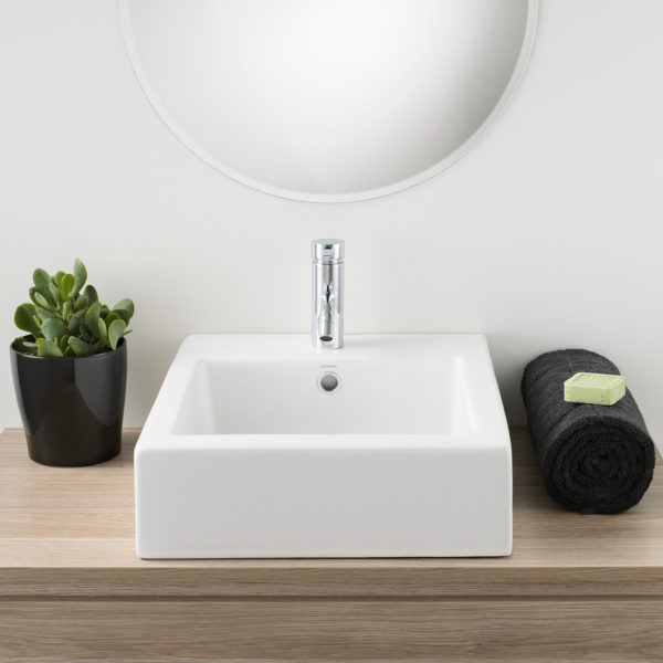 Caroma Liano 470x420mm counter top basin 1th