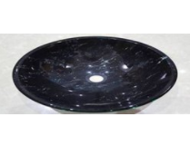 Onyx oval glass counter top basin