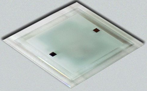 Oyster square frost-clear complete 250mm